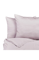 Cotton Minimal, komplet pościeli bawełnianej, liliowa