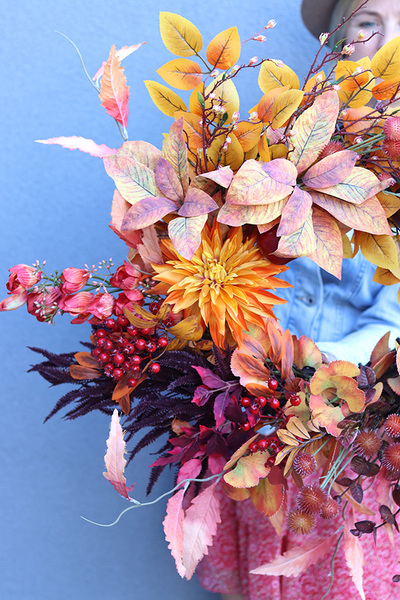 Autumn Design New, jesienny wianek na drzwi, śr.65cm