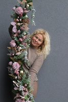 Pink Pastel Christmas, girlanda bożonarodzeniowa