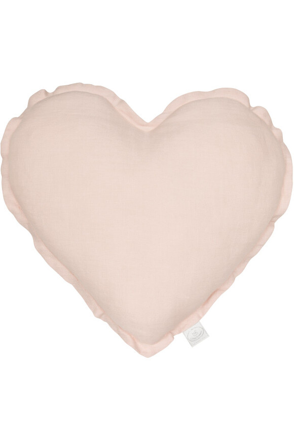 Heart Pillow, lniana poduszka w kształcie serca