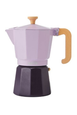 La Cafetière Venice, metalowa kawiarka, fioletowa, poj.290ml 