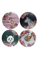 Safari, podkładki korkowe, okrągłe duże, 4szt