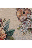 Zajączkowa Święconka, wielkanocny obrus gobelinowy serweta