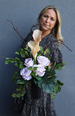 bukiet nagrobny Pastelle Roses, wym.42cm 