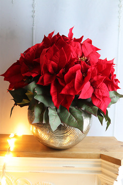 Gwiazda Betlejemska Deluxe, wysokiej jakości sztuczna roślina, wym.60x53cm