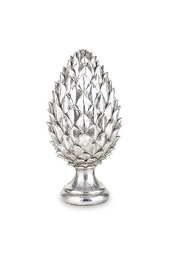 Karczoch Glosti C, srebrna figurka dekoracyjna, wym.30x14cm