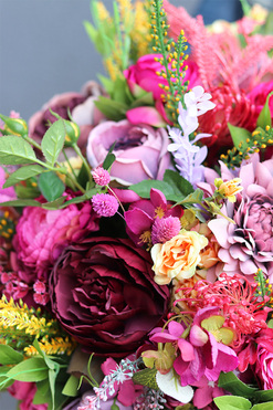 puchar z kwiatami Hellisano Round, wym.50x53cm 