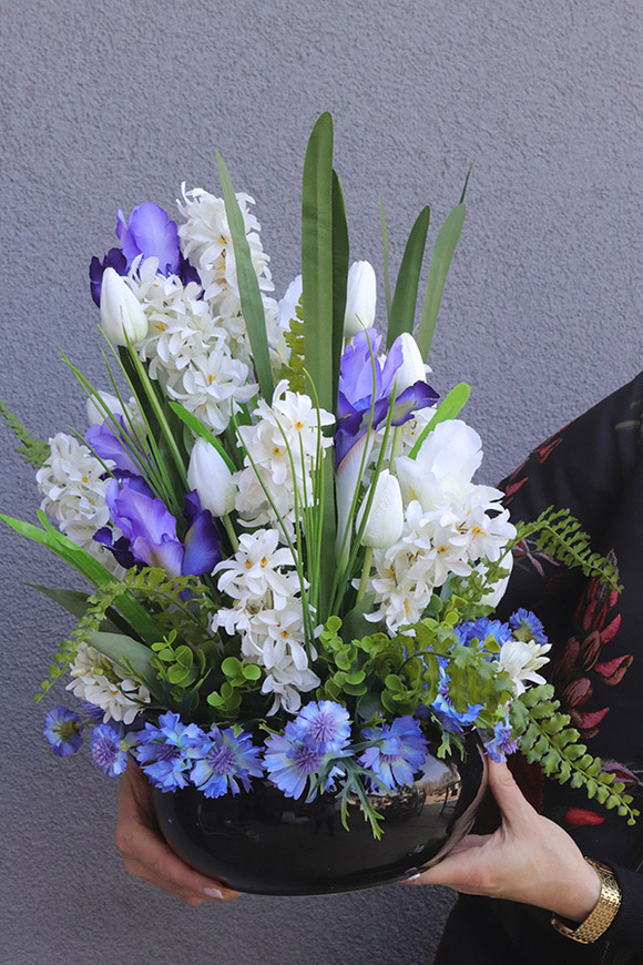 Tulip Iris, komplet dekoracji nagrobnych