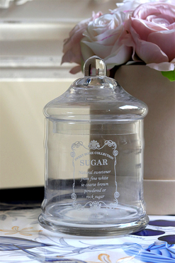 Sugar, bomboniera szklana Brandani, wym.19x11.5cm 