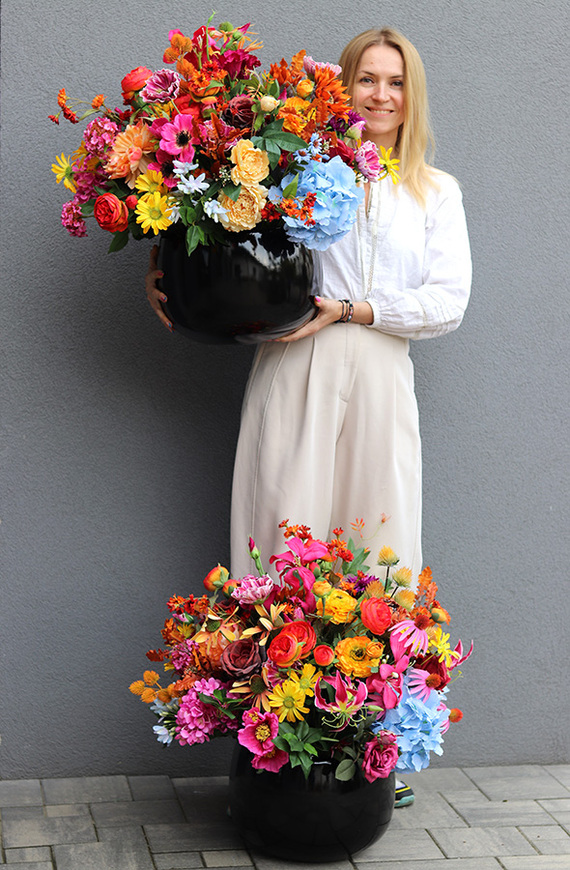 Janina Jesienna Grande 4, kwiatowa kompozycja nagrobna