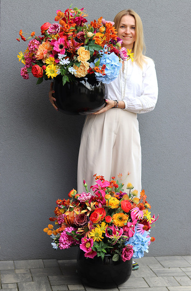 Janina Jesienna Grande 4, kwiatowa kompozycja nagrobna