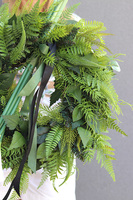 Kalla Isolire, komplet wieniec & bukiet, mniejszy, śr.50cm/65cm