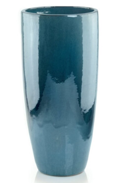 Armand, donica / osłonka ceramiczna cygaro, kolor turkus wym.80x38cm