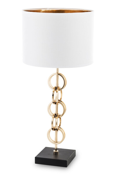 Chain White, elegancka lampa stołowa