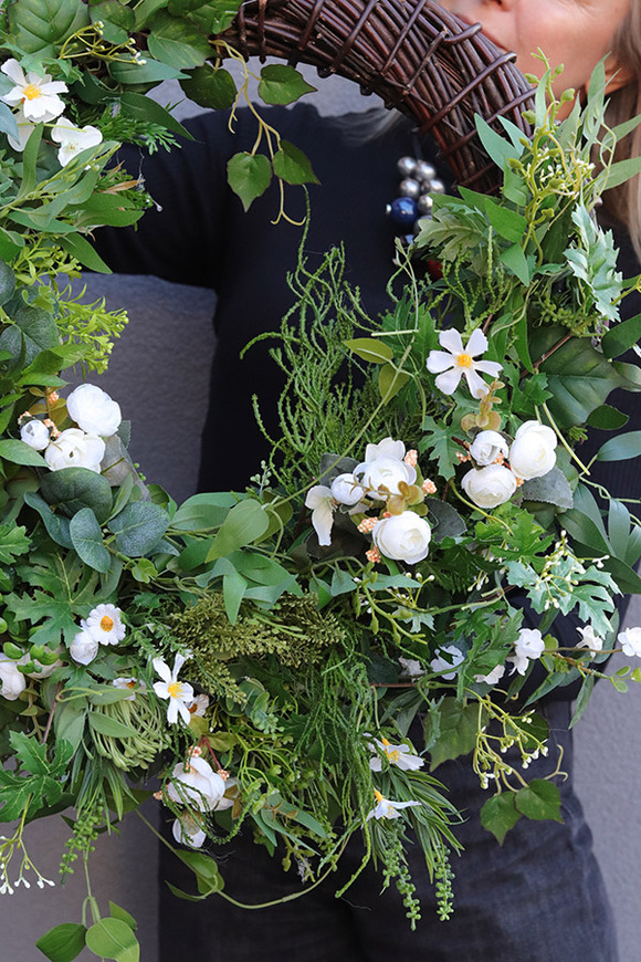 Naturalia, elegancki wianek na drzwi