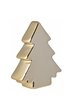 OD RĘKI Xmas Modern, figurka świąteczna choinka, złota, wys.25cm