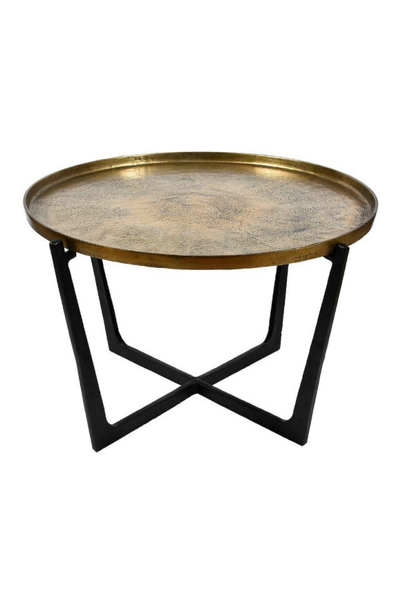 Negro Gold A, stolik z aluminium, wym.84x84x51cm