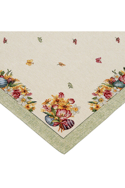 Żonkile&Pisanki, wielkanocny obrus gobelinowy serweta