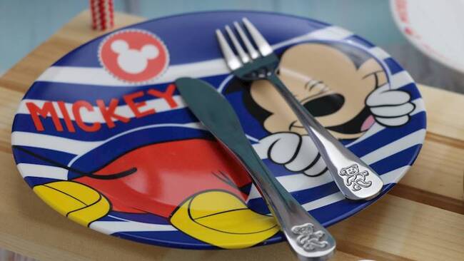 OD RĘKI Florina Teddy, zestaw sztućców dla dziecka, 4 elementy 