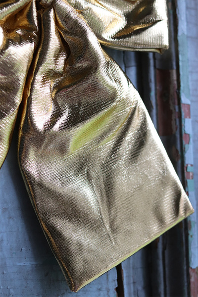 OD RĘKI Złota Kokarda, świąteczna zawieszka, wym.27x36.5cm