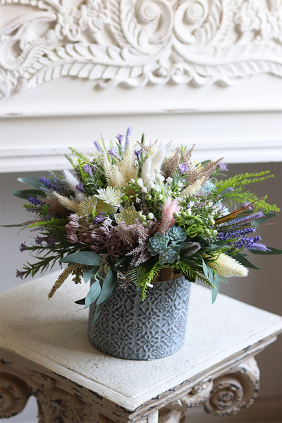 kompozycja z wrzosem, Boho Gretra