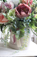 Felinea, welurowy flowerbox z życzeniami, wys.49cm 