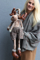 Reny Skandynawskie C, laleczka zimowa siedząca, chłopiec