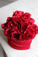 czerwony flowerbox Serce Walenty