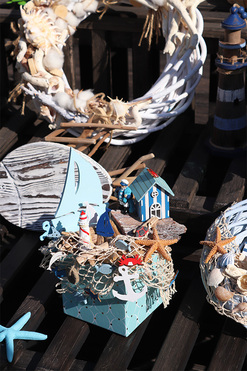 Nadmorska Miejscowość, flowerbox marynistyczny, wys.30cm