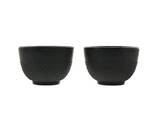 Awaji, żeliwne czarki do herbaty, czarne, kpl.2szt, poj.150ml