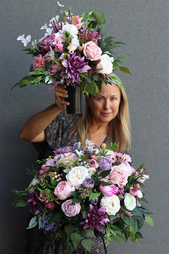 Pamięć, zestaw dekoracji, kompozycja + bukiet