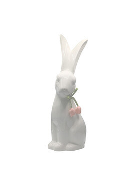 Bunny Tulip, figurka wielkanocna zajączek, biały A, wys.49cm