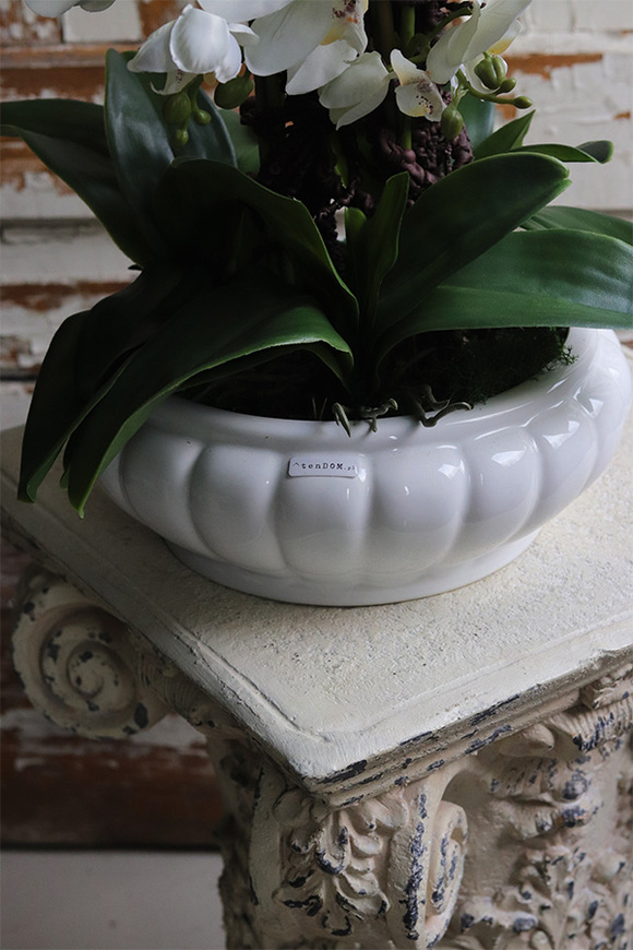 White Pearl Carrington, wysokiej jakości sztuczny storczyk