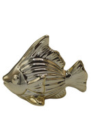 figurka ceramiczna marynistyczna Ryba B, złota, wym.6.5x3.5x4.5cm