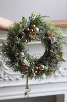 Złota Mleczna Droga, świąteczny asymetryczny wianek