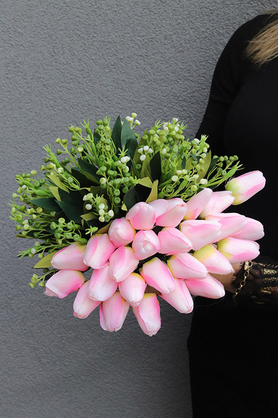 Tulippo New Design Pink, komplet dekoracji nagrobnych