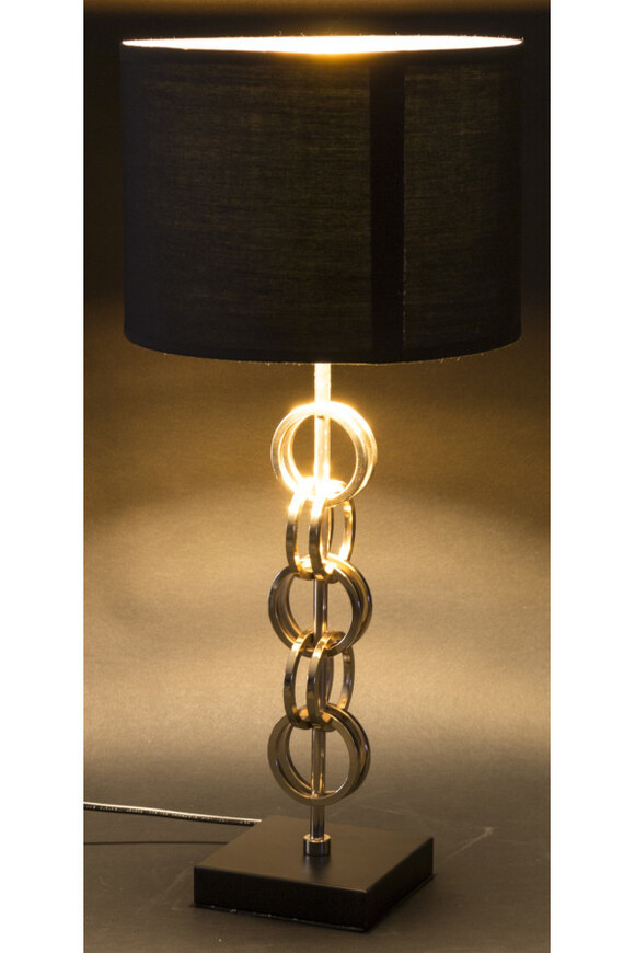 Chain Black, elegancka lampa stołowa