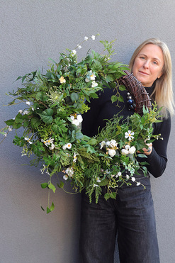 Naturalia, elegancki wianek na drzwi, rozp.66cm