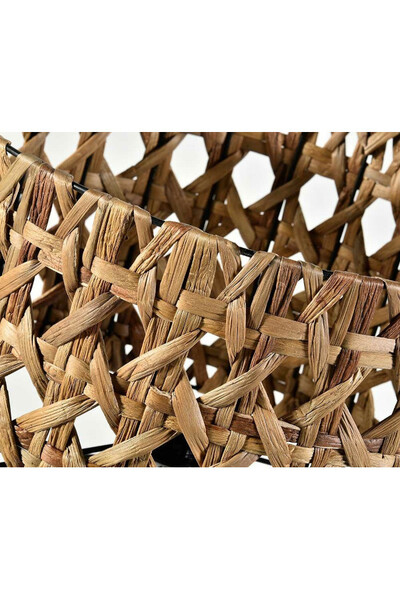 Nero lampa stołowa z plecionym abażurem