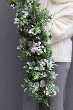 OD RĘKI Winter World, zimowa girlanda z jagodami, dł.170cm