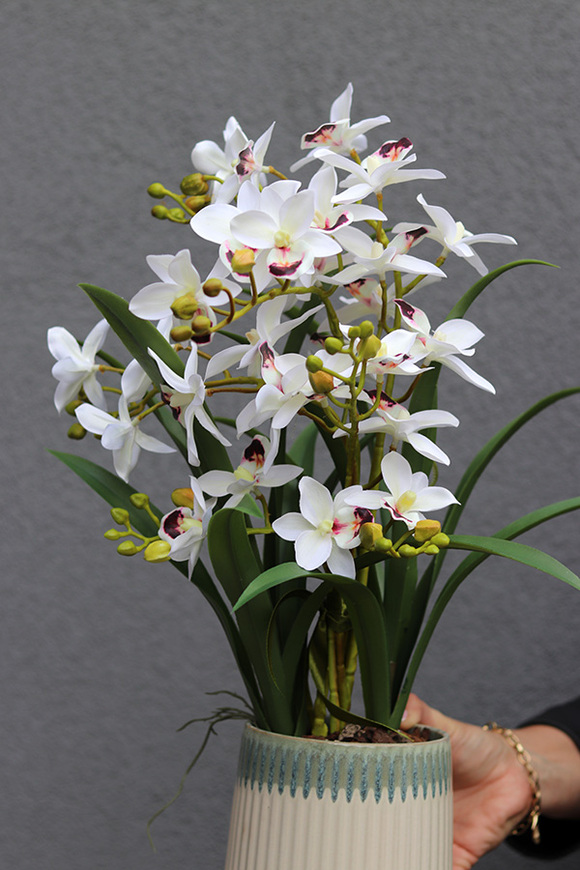 Munelio, elegancki sztuczny storczyk, wym.48cm