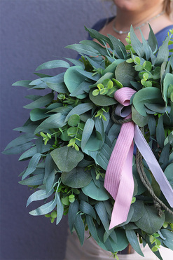 Gedrua 2, zielony wianek na drzwi, śr.35cm