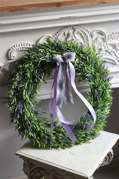 dekoracyjny wianek Lawendowe Pola
