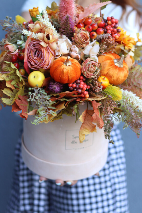 Moko Autumn 3, welurowy flowerbox jesienny