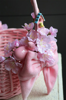 Sweet Pink, dwustronnie dekorowany koszyczek wielkanocny