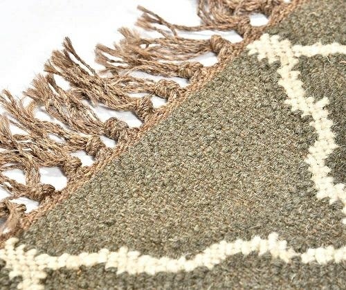 EcoEtno dywan Geo 2, biało-szary, wym.120x180cm