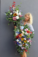 Klimasa Kolory, fioletowa wiązanka nagrobna