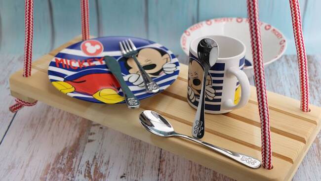 OD RĘKI Florina Teddy, zestaw sztućców dla dziecka, 4 elementy 