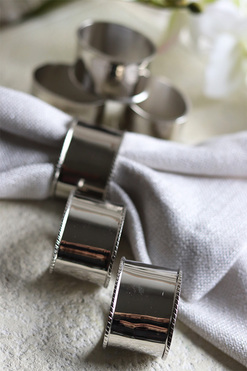 aluminiowe obrączki na serwetki, Premioso, 6szt