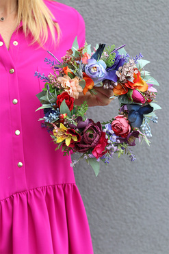 Kolorena, wianek na drzwi, śr.22cm